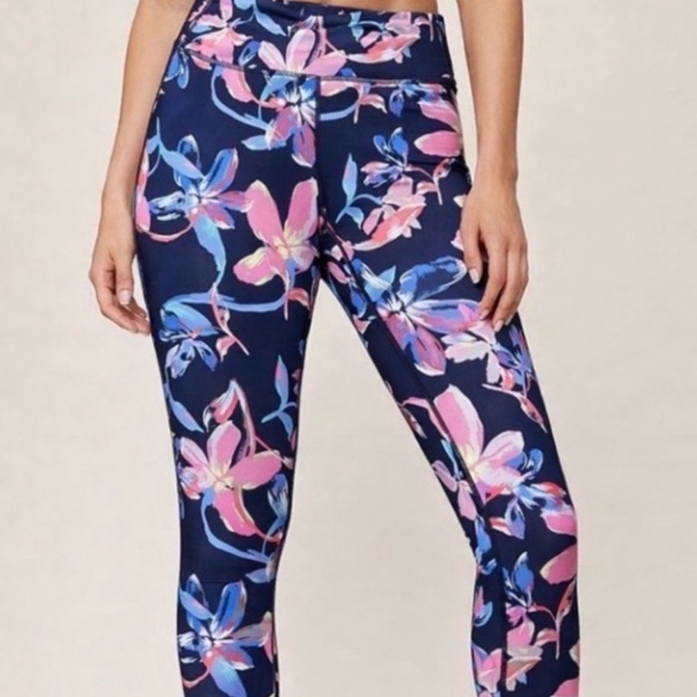 Nicole Miller Floral Athletic Leggings